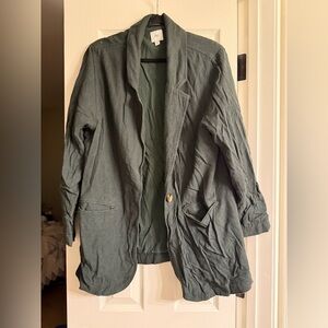 Dip Charcoal Gray Blazer M